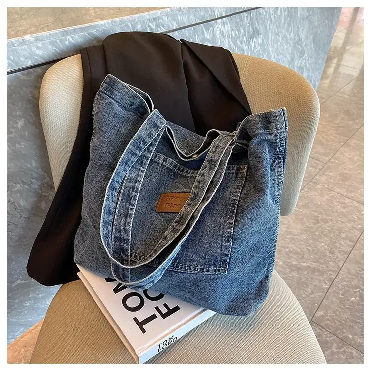 Women Denim Tote Bag Large Capacity Summer 2023 — feature 24