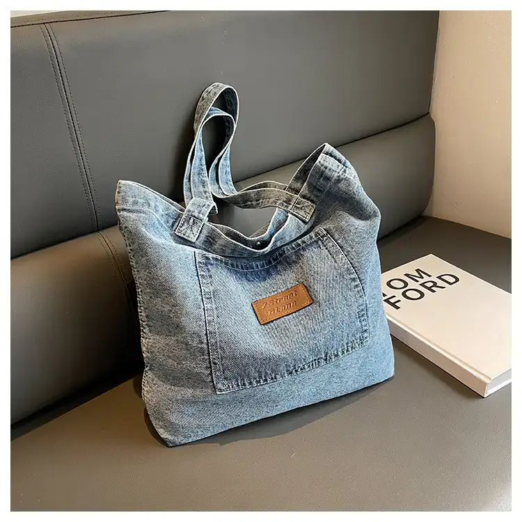 Women Denim Tote Bag Large Capacity Summer 2023 — feature 25