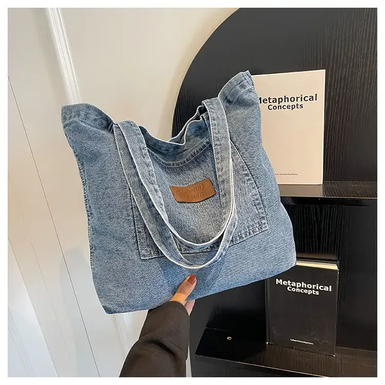 Women Denim Tote Bag Large Capacity Summer 2023 — feature 26