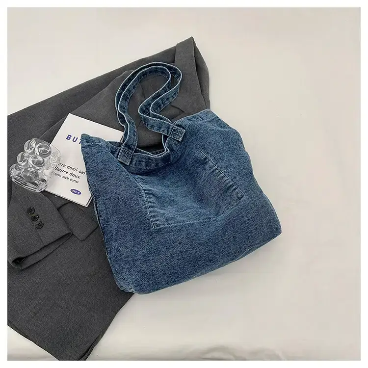 Women Denim Tote Bag Large Capacity Summer 2023 — feature 32
