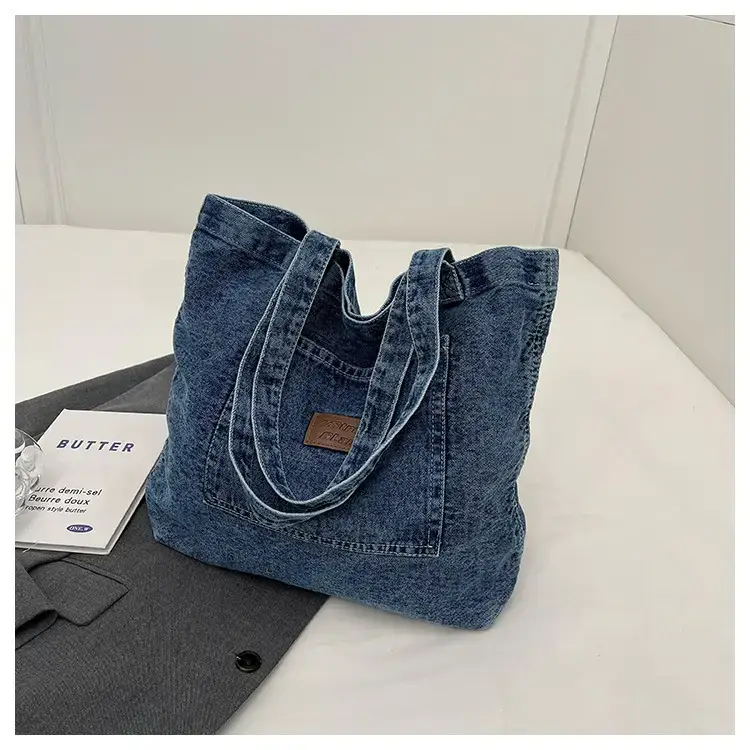 Women Denim Tote Bag Large Capacity Summer 2023 — feature 33