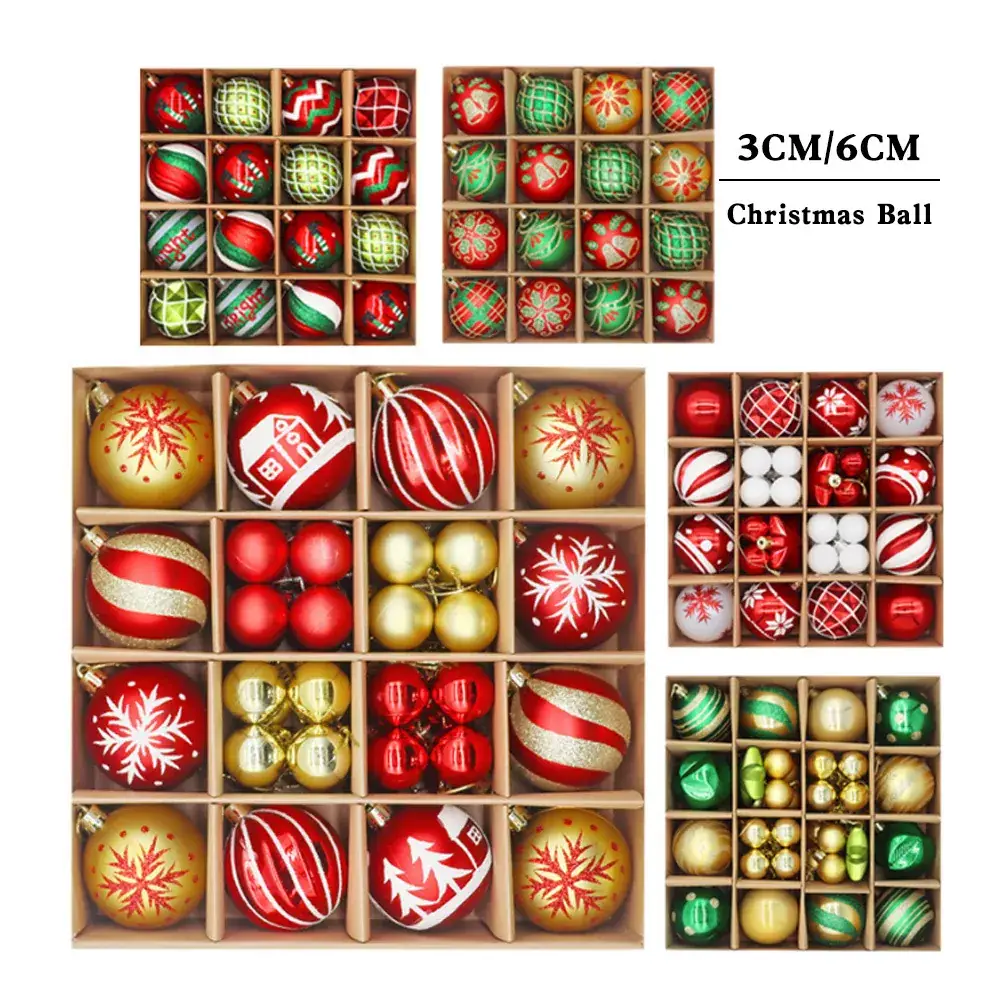 Christmas Ball Set 44PCS Multi Color Decorative Balls — feature 1