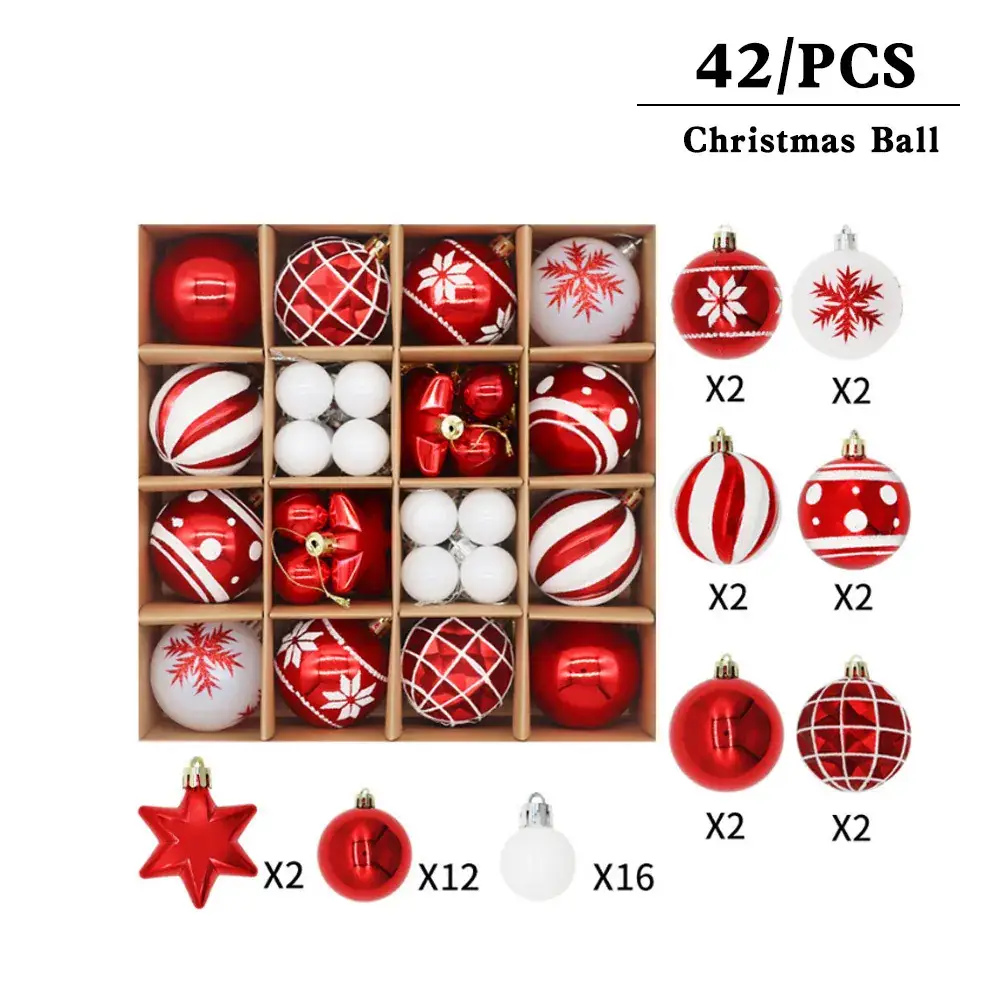 Christmas Ball Set 44PCS Multi Color Decorative Balls — feature 6