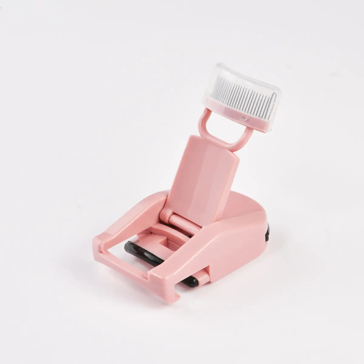 Pink Portable Eyelash Curler with Hand Strap - Image 3