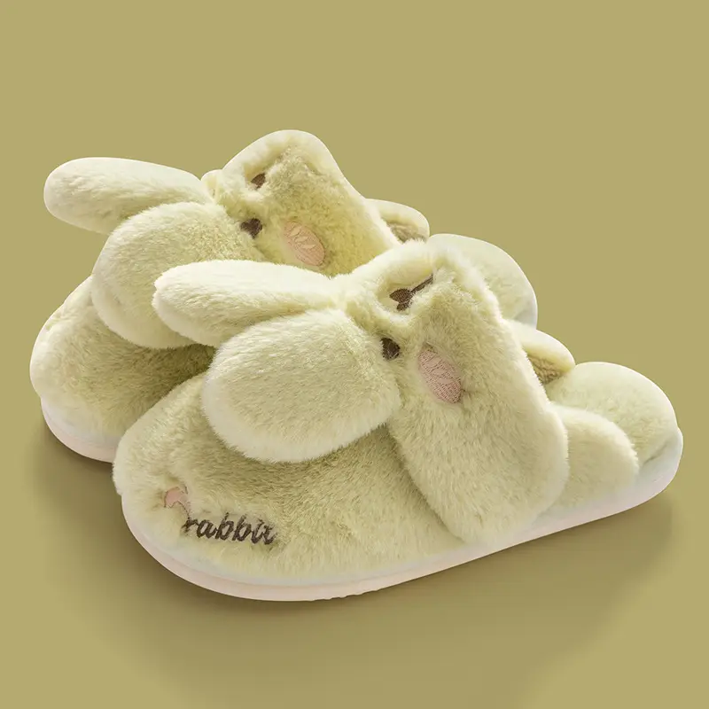 Cotton Slippers Women Autumn and Winter Cute Cartoon Couple Home Non-slip Moon Plush Bag with Slippers Men's Winter Wholesale
