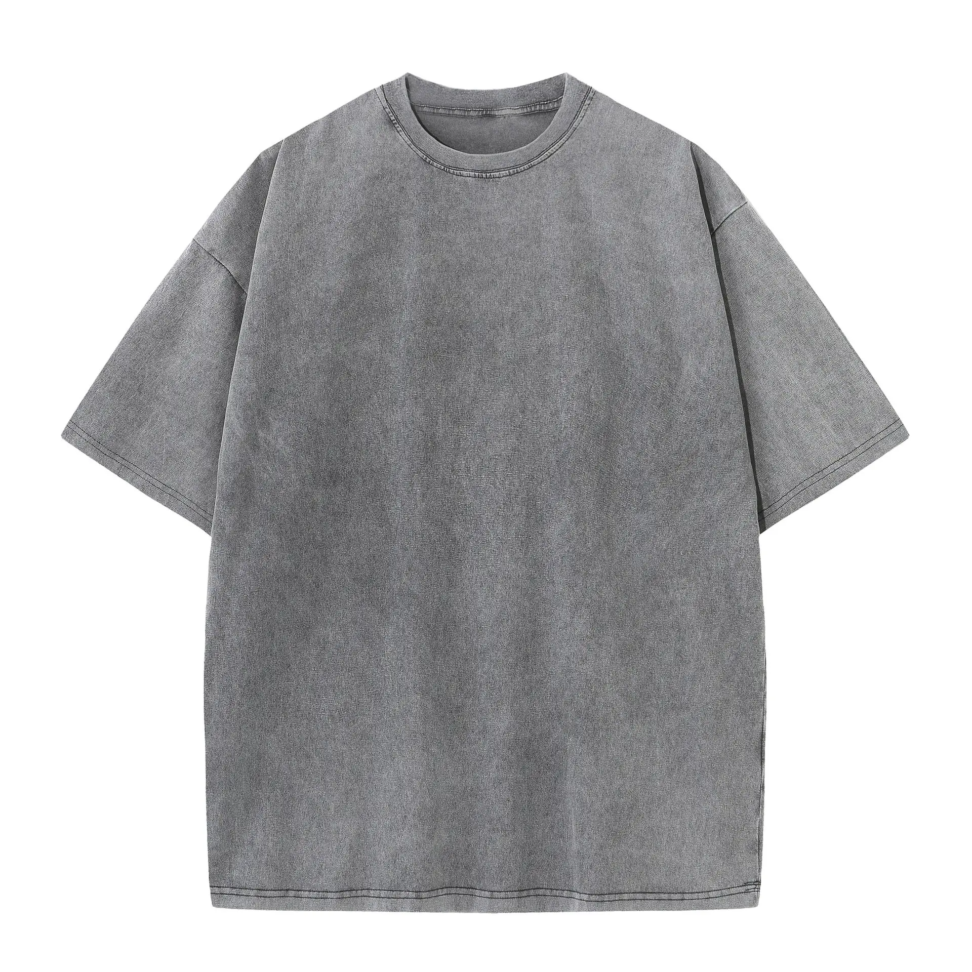 Men Women Cotton T-Shirt Mint Green 230g - Image 2