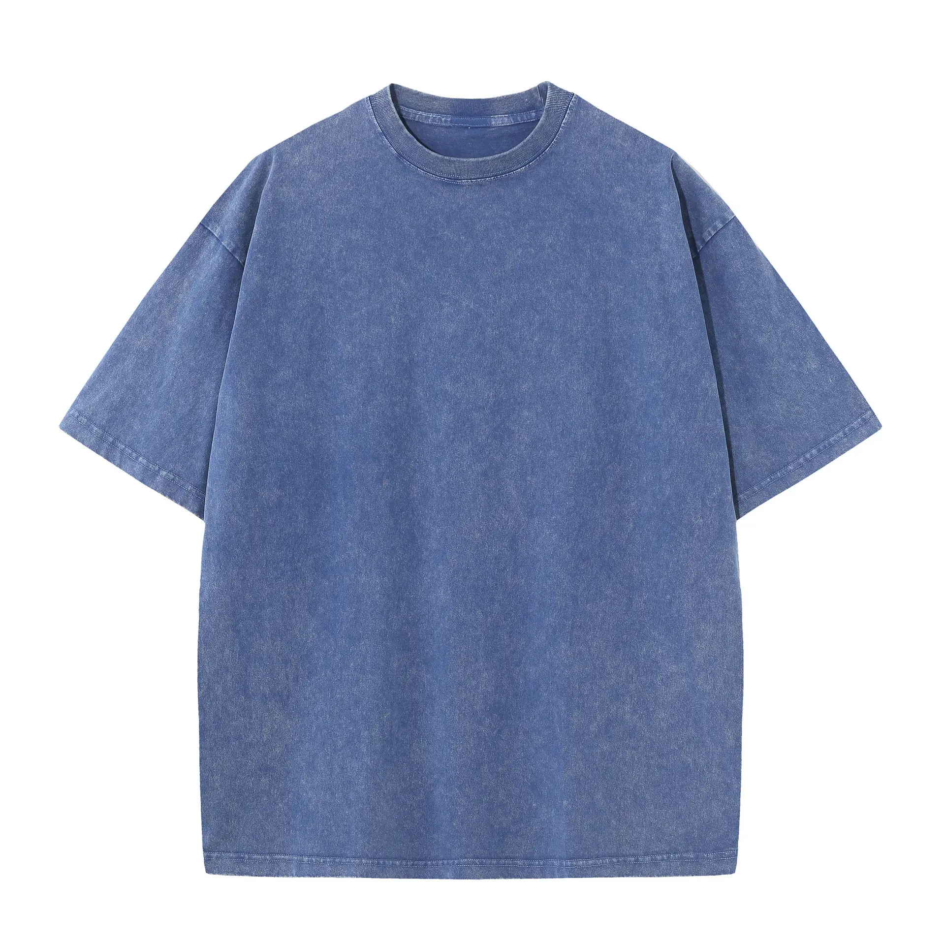 Men Women Cotton T-Shirt Mint Green 230g - Image 3