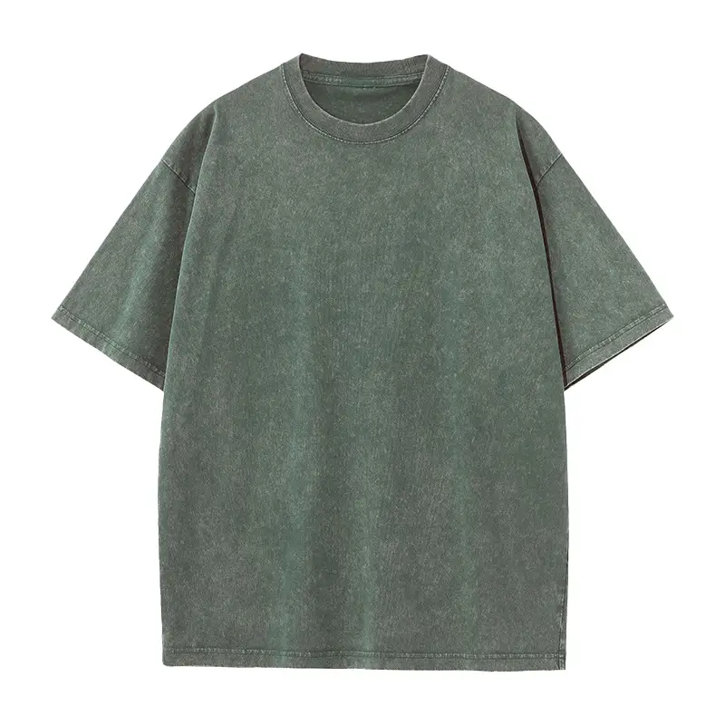 Men Women Cotton T-Shirt Mint Green 230g - Image 9