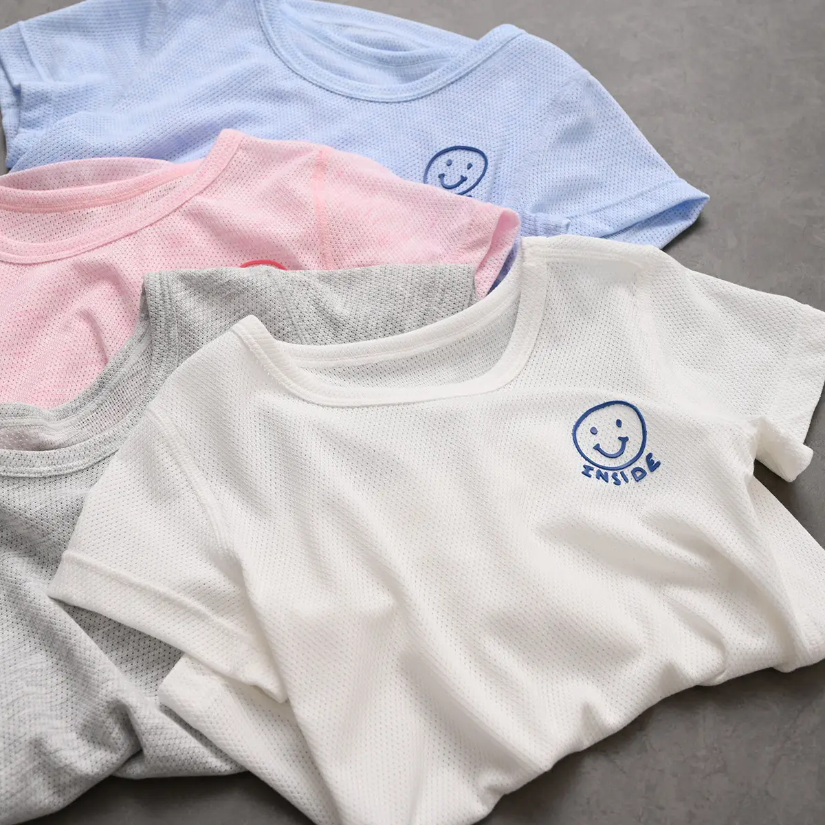 Cool Summer Mesh T-shirt for Boys Girls Round Neck — feature 10