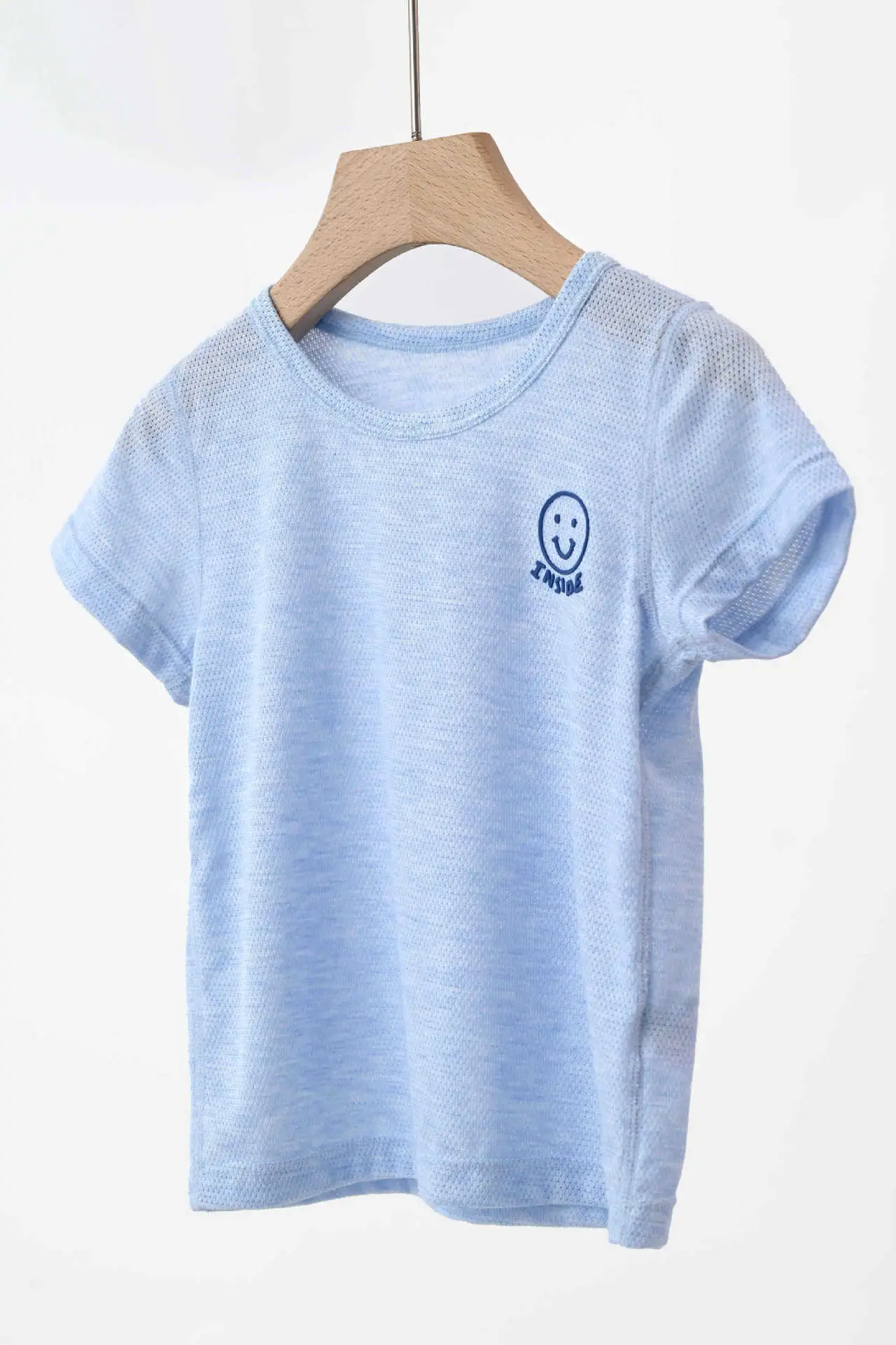 Cool Summer Mesh T-shirt for Boys Girls Round Neck - Image 4