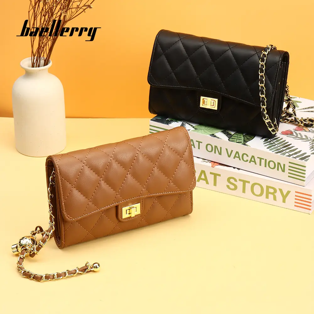 White Rhomboid Korean Style Women's Wallet Bag - Image 7
