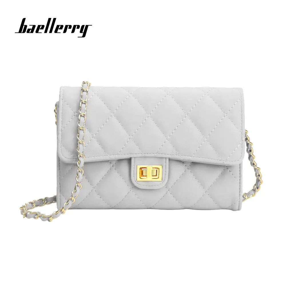 White Rhomboid Korean Style Women's Wallet Bag - Image 10