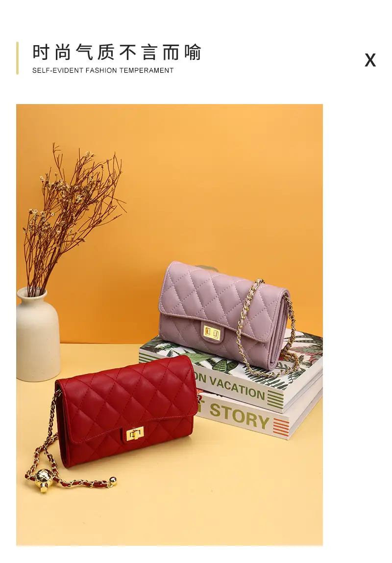 White Rhomboid Korean Style Women's Wallet Bag — feature 7