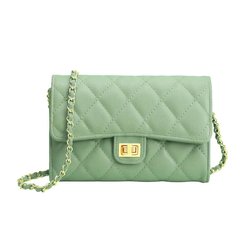 White Rhomboid Korean Style Women's Wallet Bag - Image 2