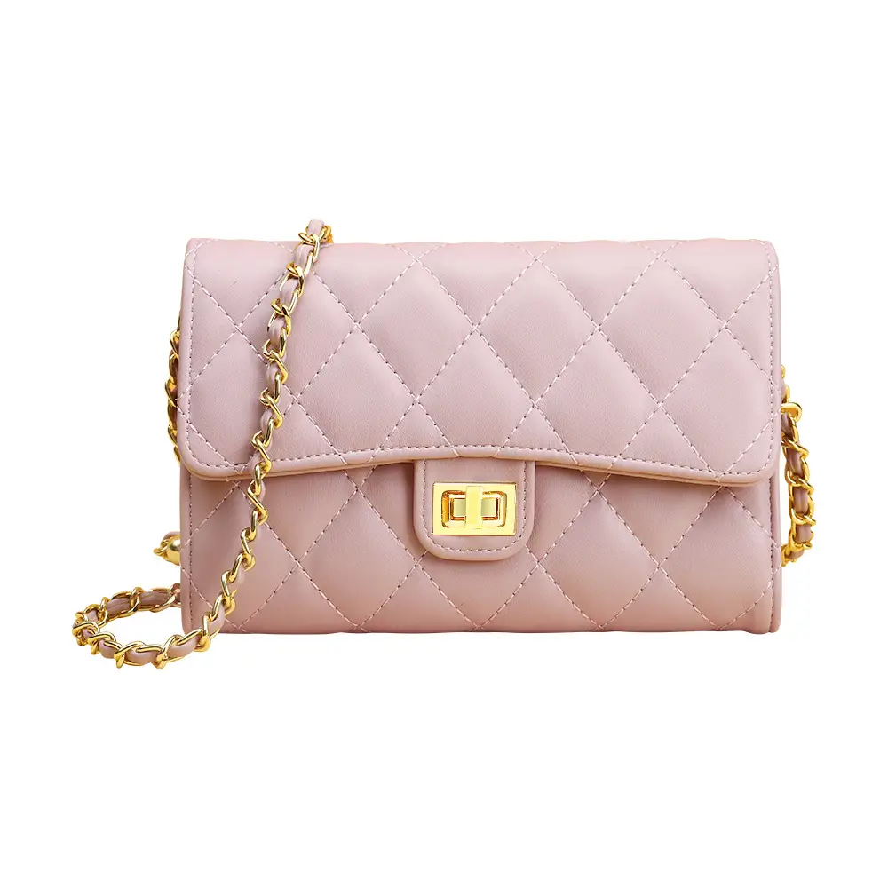 White Rhomboid Korean Style Women's Wallet Bag - Image 4