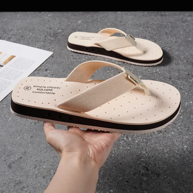 Men's Cool Rubber Flip-Flops Summer Beach Wear