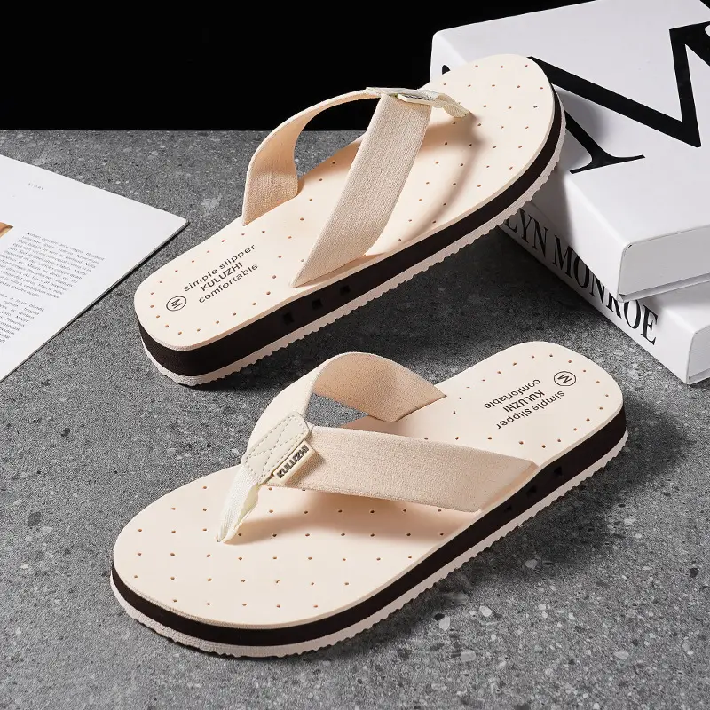 Men's Cool Rubber Flip-Flops Summer Beach Wear