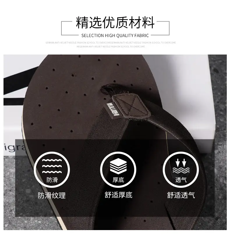 Men's Cool Rubber Flip-Flops Summer Beach Wear — feature 6