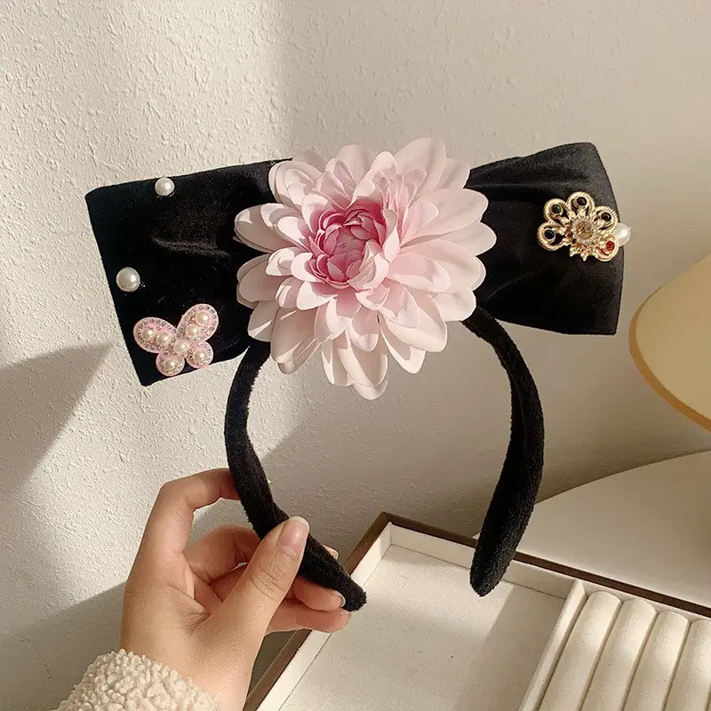 Female Hair Hoop with Empress Design and Pink Tassels - Image 20
