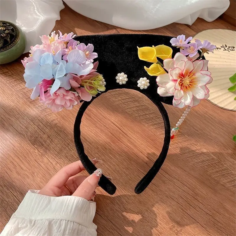Female Hair Hoop with Empress Design and Pink Tassels - Image 35