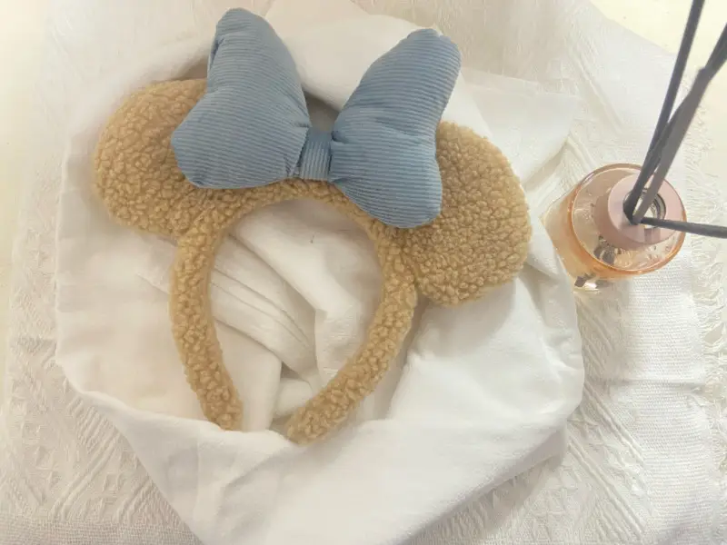 Women's Bow Shirts Hair Band Plush Cartoon Face Wash - Image 4