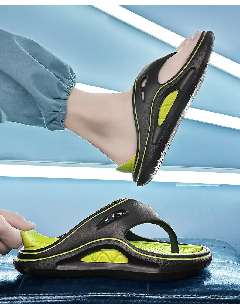 Men's White EVA Sandals with Orange Sole — feature 26