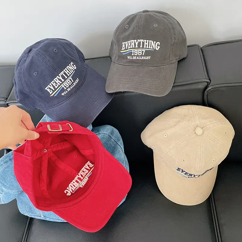 Vintage "Everything" Baseball Cap Beige 1987 - Image 9
