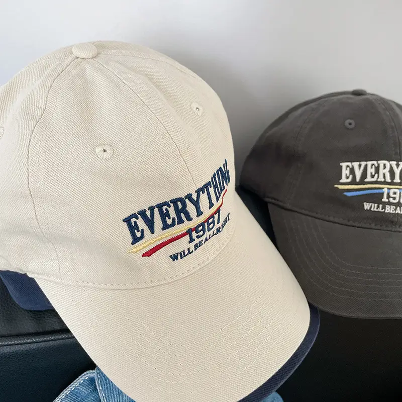 Vintage "Everything" Baseball Cap Beige 1987 — feature 17