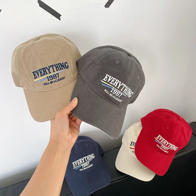 Vintage "Everything" Baseball Cap Beige 1987 — feature 5