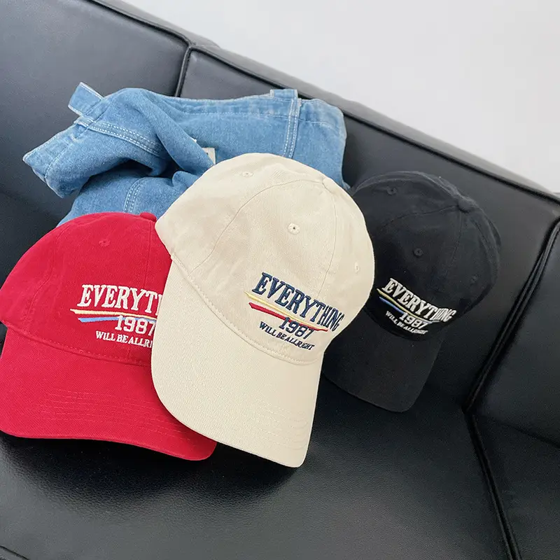 Vintage "Everything" Baseball Cap Beige 1987 — feature 7