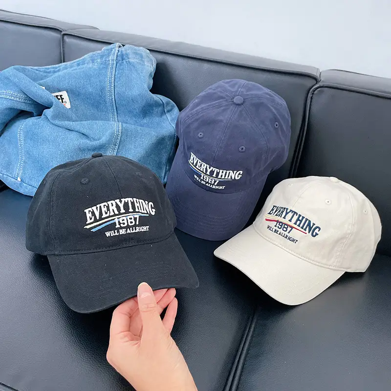 Vintage "Everything" Baseball Cap Beige 1987 — feature 8