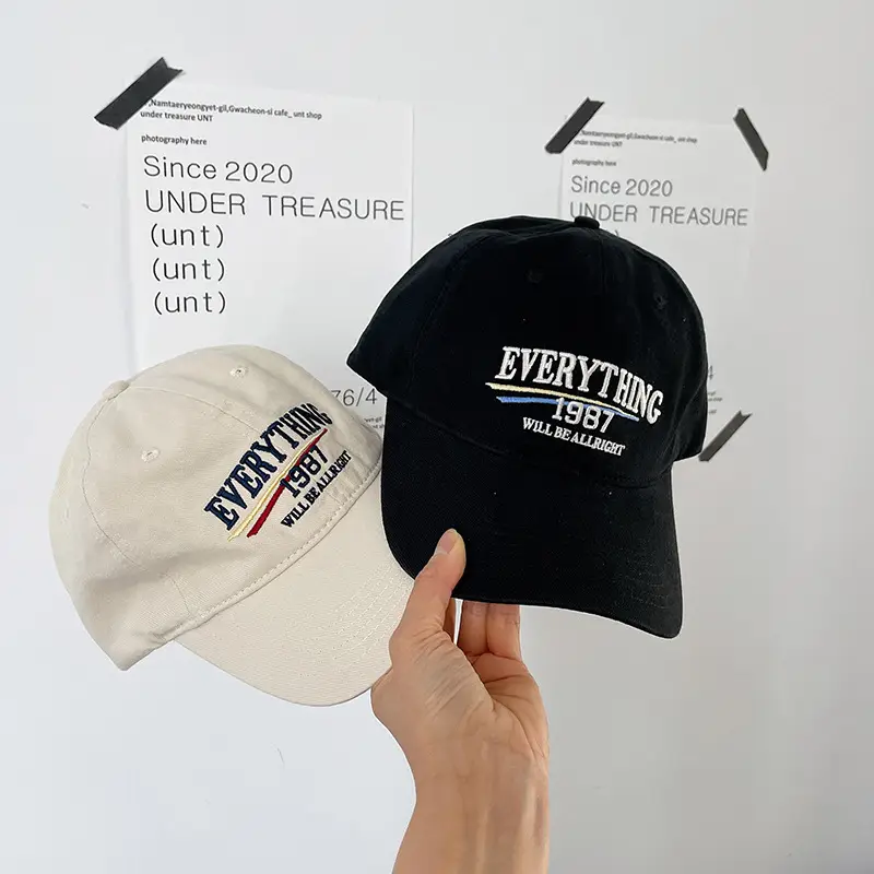 Vintage "Everything" Baseball Cap Beige 1987 — feature 9