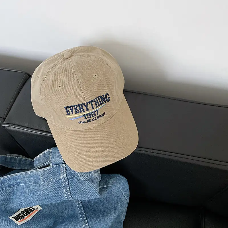 Vintage "Everything" Baseball Cap Beige 1987 - Image 2