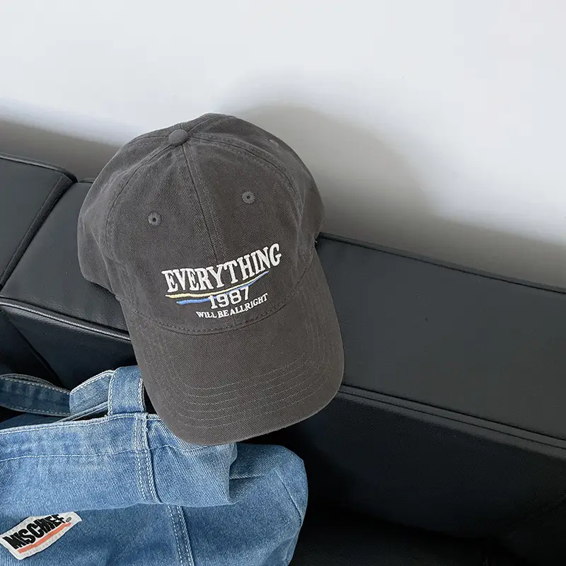 Vintage "Everything" Baseball Cap Beige 1987 - Image 3