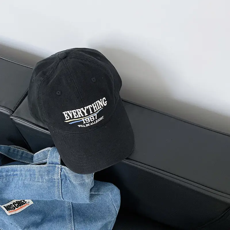 Vintage "Everything" Baseball Cap Beige 1987 - Image 5