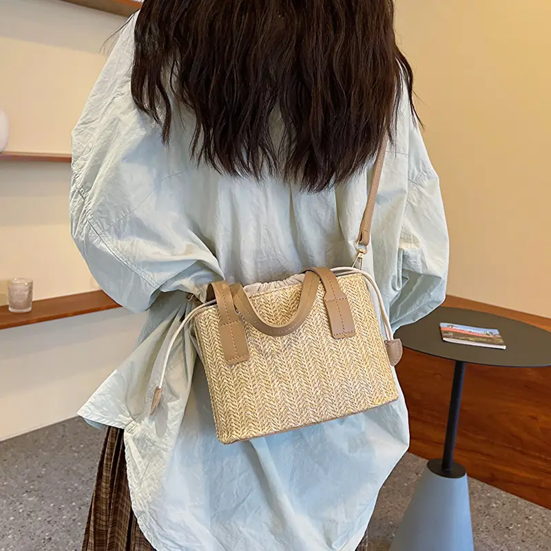 Women's Straw Woven Shoulder Bag Summer Casual New Arrival - Image 5