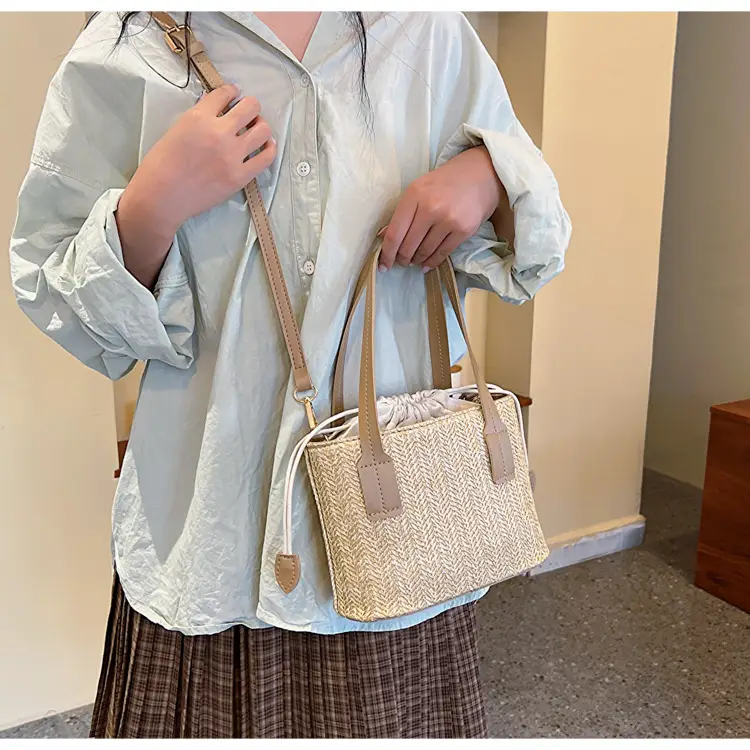 Women's Straw Woven Shoulder Bag Summer Casual New Arrival — feature 11