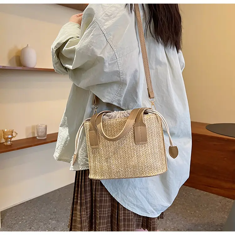 Women's Straw Woven Shoulder Bag Summer Casual New Arrival — feature 12