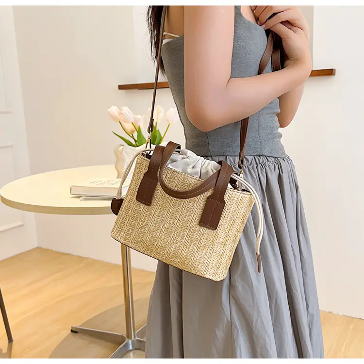 Women's Straw Woven Shoulder Bag Summer Casual New Arrival — feature 17