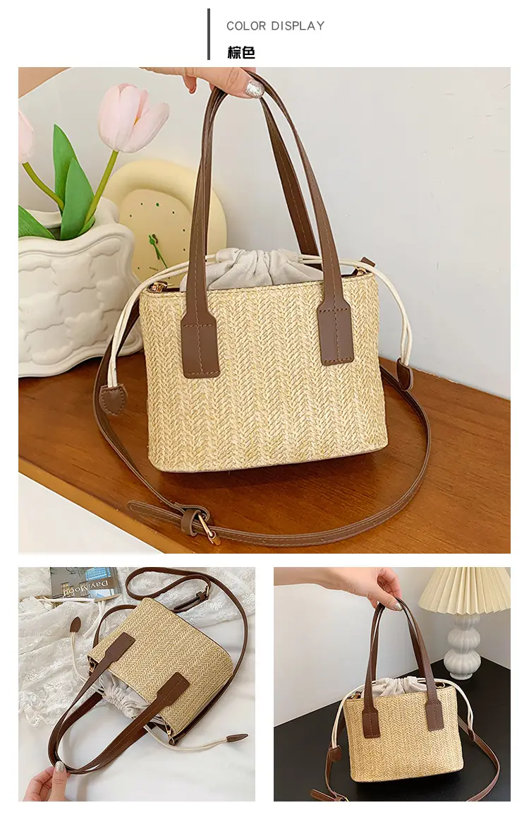 Women's Straw Woven Shoulder Bag Summer Casual New Arrival — feature 22
