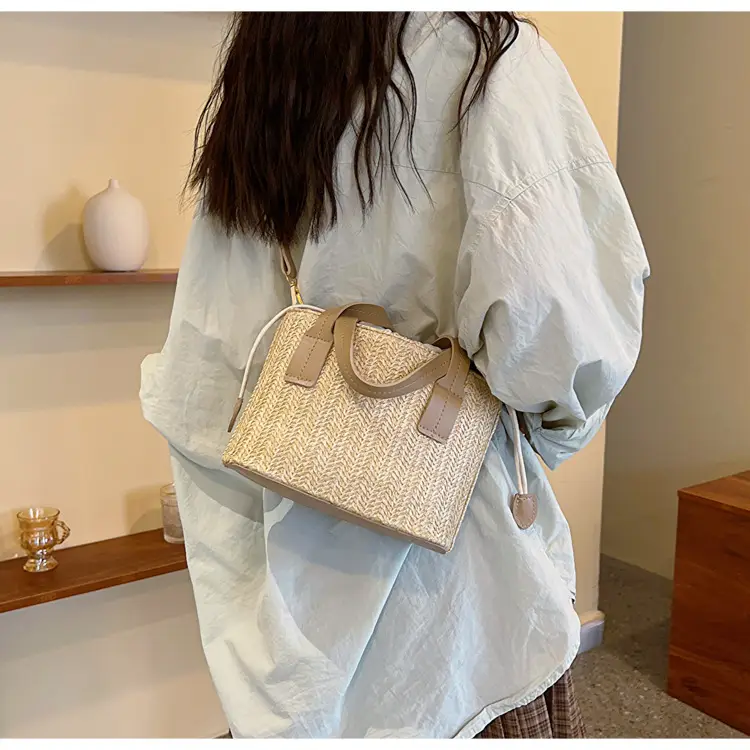 Women's Straw Woven Shoulder Bag Summer Casual New Arrival — feature 9