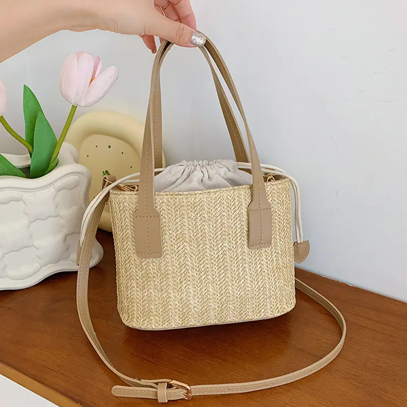 Women's Straw Woven Shoulder Bag Summer Casual New Arrival - Image 2