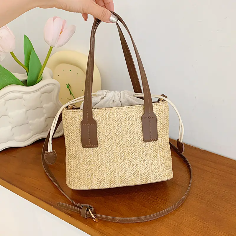 Women's Straw Woven Shoulder Bag Summer Casual New Arrival - Image 3