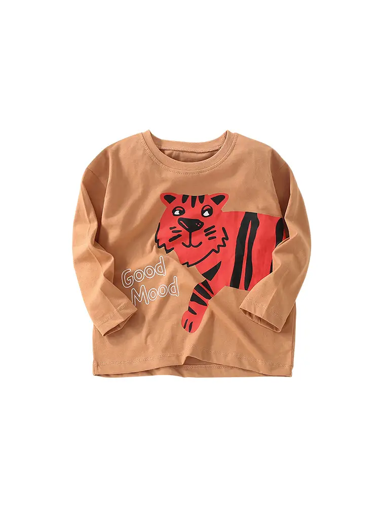 Malwee Boys T-Shirt Red Tiger Print Autumn Wear - Image 9