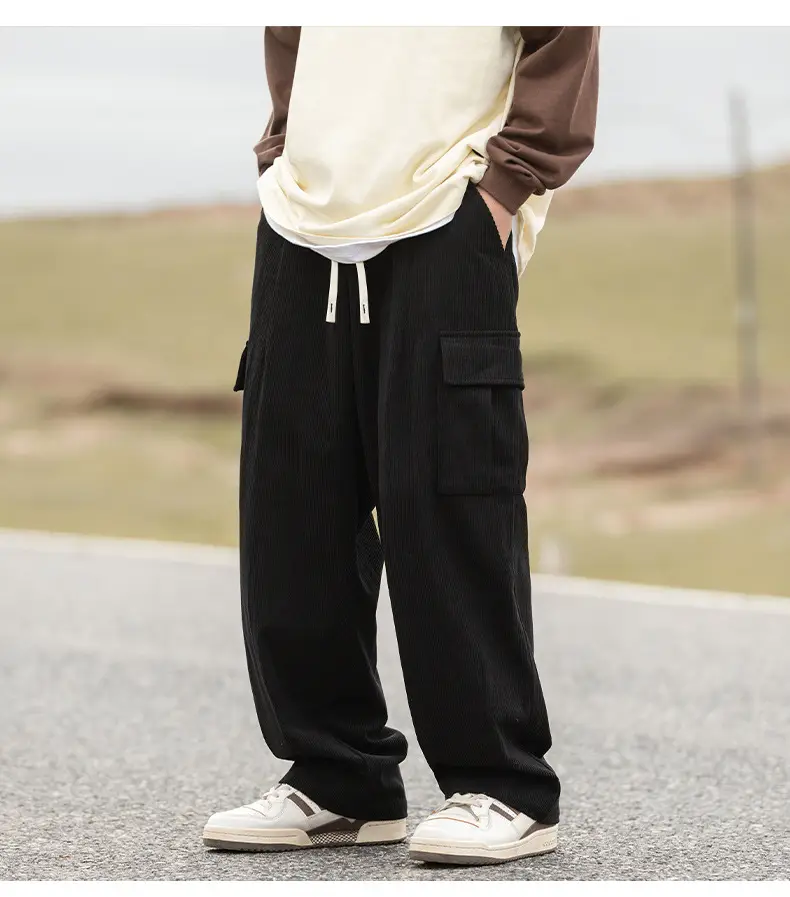 Brown Vintage Corduroy Casual Pants 2025 Spring New — feature 15