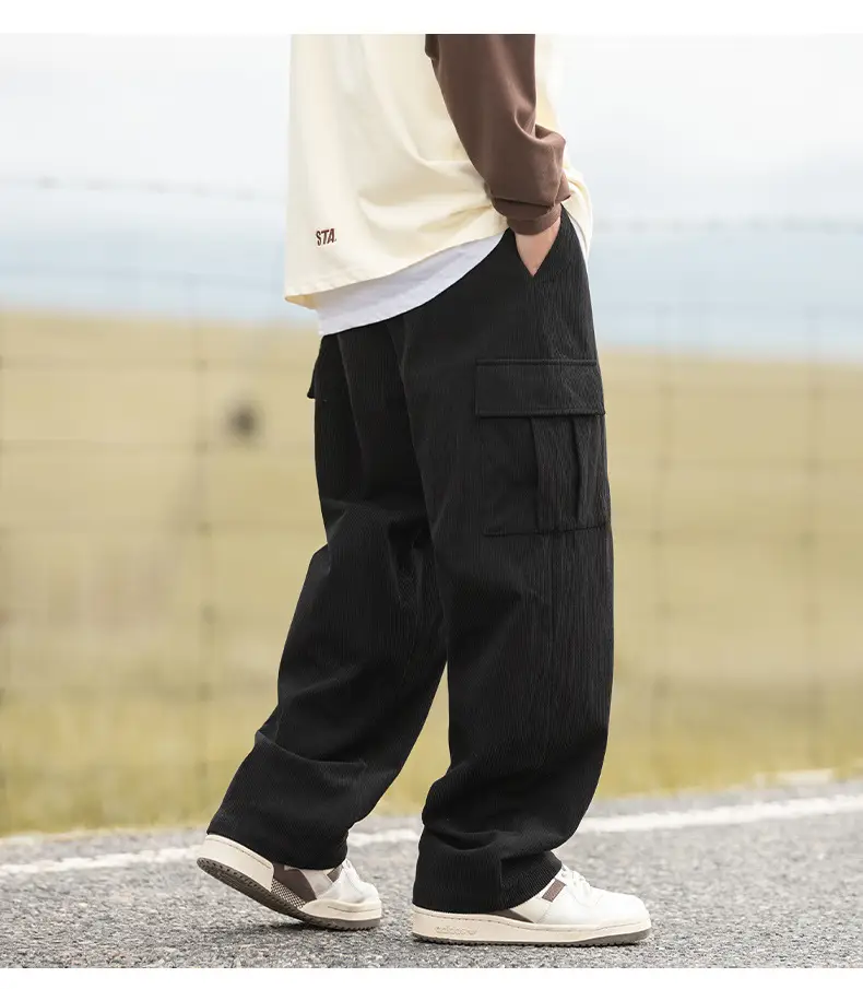 Brown Vintage Corduroy Casual Pants 2025 Spring New — feature 16