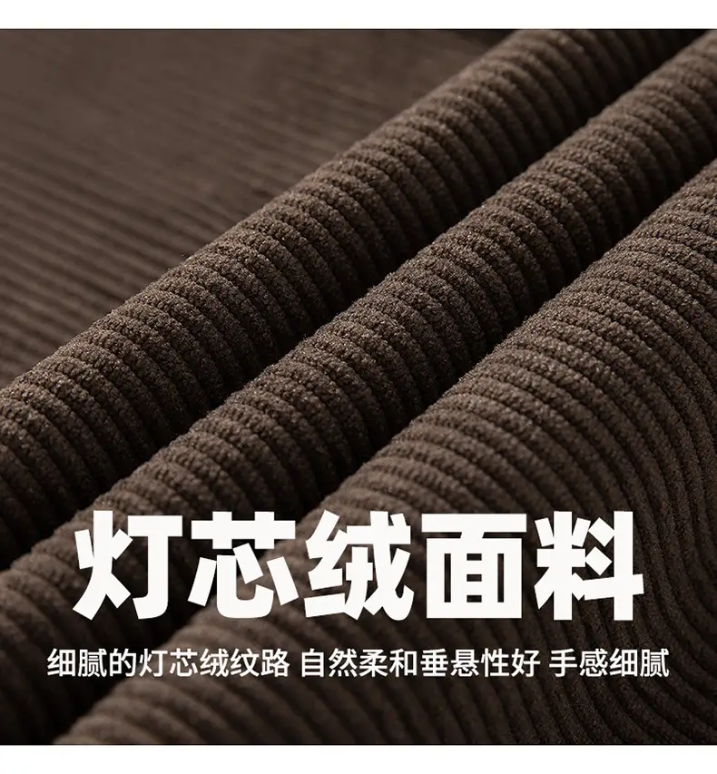 Brown Vintage Corduroy Casual Pants 2025 Spring New — feature 3
