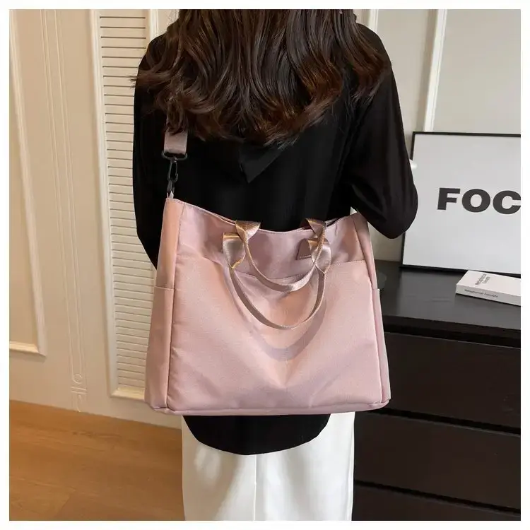 Women's Pink Large Capacity Shoulder Bag — feature 15