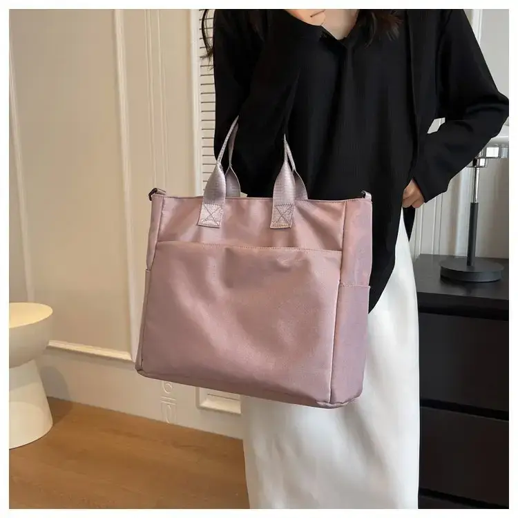 Women's Pink Large Capacity Shoulder Bag — feature 30