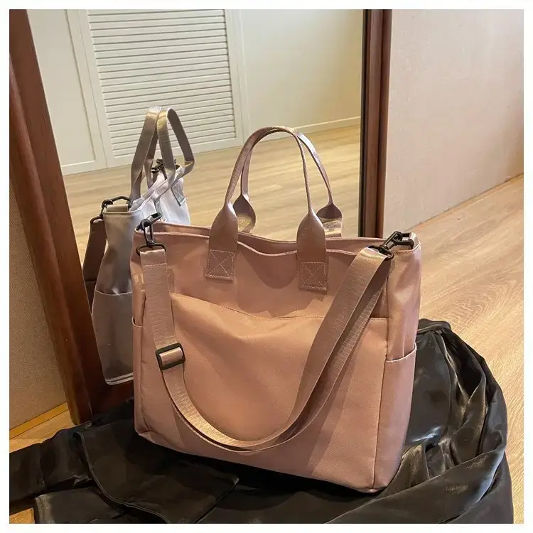 Women's Pink Large Capacity Shoulder Bag — feature 31